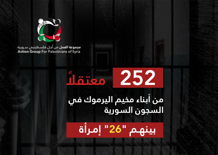 252 فلسطينياً من أبناء مخيم اليرموك مغيبون قسرياً في السجون السورية