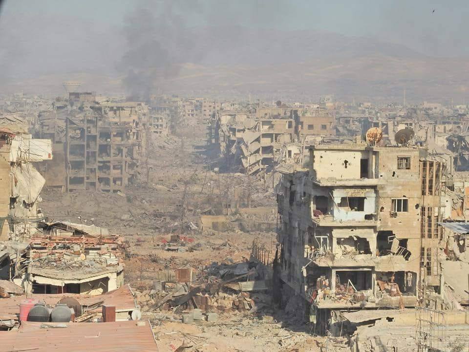دراسة أممية : 5489 بناء مدمر في مخيم اليرموك